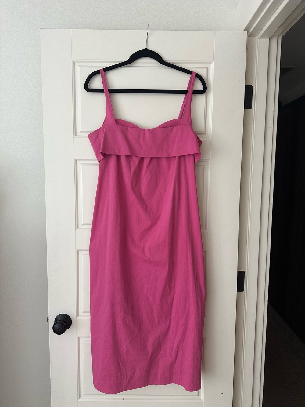Anthropologie Pink Strap Midi Dress